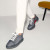 Christian Louboutin Adolon Junior Sneakers Linen And Calf Leather Smoky