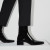 Christian Louboutin Alleo Boot Low Boots Patent Calf Leather Black