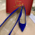 Christian Louboutin Anjalina Spike Pumps Suede Blue