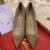 Christian Louboutin Anjalina Spike Pumps Suede Nude