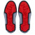 Christian Louboutin Astroloubi Mid High-Top Sneakers Calf Leather Suede And Rubber Navy