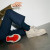 Christian Louboutin Astroloubi Sneakers Calf Leather Suede And Rubber Goose