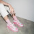 Christian Louboutin Astroloubi Woman Sneakers Calf Leather And Nappa Leather Calipso