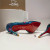 Christian Louboutin Brodiriza Embellished D'orsay Pumps 100mm Satin Blue