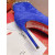 Christian Louboutin Chain Booty Ankle Boots 100mm Velvet Blue
