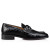 Christian Louboutin Chambelimoc Loafers Alligator Embossed Calf Leather Black