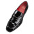 Christian Louboutin Chambelimoc Night Strass Loafers Patent Calf Leather Black