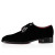 Christian Louboutin Chambeliss Derby Flat Velvet And Shiny Leather Black