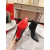 Christian Louboutin Chelsea Ankle Boots 100mm Calf Leather Black