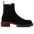 Christian Louboutin Cheney Walk Ankle Boots Suede Black