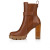 Christian Louboutin Cl Chelsea Lug 100 Mm Low Boots Calf Leather Cuoio