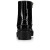 Christian Louboutin CL Moc Ankle Boots Calf Leather And Strass Black