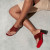 Christian Louboutin Cl Tongamule 55 Mm Mules Alligator Embossed Calf Leather Acajou