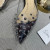 Christian Louboutin Collaclou Spike Clear Flat Embellished Pvc and Patent Leather Black