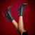Christian Louboutin Condora Booty Spikes 100 Mm Low Boots Nappa Leather And Silver Spikes Black