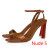Christian Louboutin Condora Queen 100mm Sandals Nappa Leather Nude