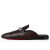 Christian Louboutin Coolito Swing Dark Brown-black/silver Calf Sandal