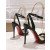 Christian Louboutin Crystal Queen 120mm Sandals Patent Leather Black