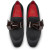 Christian Louboutin Dandelion Nomine Red Carpet Mocassins Crepe Satin Black