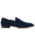 Christian Louboutin Dandy Chick Loafers Velvet Navy