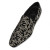 Christian Louboutin Dandy Chick Loafers Velvet Royal Embroidery Black