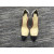 Christian Louboutin Debout Pumps 100mm Patent Leather and PVC Black White