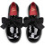 Christian Louboutin Derloon Derbies Patent Calf Leather Black