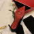 Christian Louboutin Dovi Dova Sock Booties 100mm Knee-high Boots Knit Fabric and Leather Black