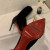 Christian Louboutin Dovi Dova Sock Booties 100mm Knit Fabric and Leather Black