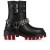 Christian Louboutin Dune Bike Low Boots Calf Leather Black