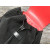 Christian Louboutin Explorafunk Backpack Embellished Crystal Leather and Satin Black Red