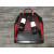 Christian Louboutin Explorafunk Backpack Embellished Crystal Leather and Satin Black Red
