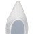 Christian Louboutin Flat Kate Draperia White-silver/ivory/lin Blue Net