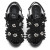 Christian Louboutin Floralou 100 Mm Sandals Nappa Leather And Suede Black