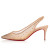 Christian Louboutin Follies Strass Sling Pumps 70mm Fishnet Nude