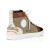 Christian Louboutin Fun Louis High-Top Sneakers Calf Leather And Olona Canva Multicolor