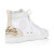 Christian Louboutin Fun Louis High-Top Sneakers Calf Leather And Olona Canva White