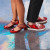 Christian Louboutin Fun Louis Junior Spikes Flat Version Loubi/black Leather