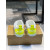 Christian Louboutin Fun Louis Junior Spikes Sneakers White Fluo Yellow