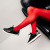 Christian Louboutin Fun Vieira Orlato Sneakers Alligator Embossed Calf Leather Black