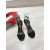 Christian Louboutin Ginko Girl 85mm Strappy Sandals Patent Leather Black