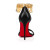 Christian Louboutin Gourmi Sandal 100 mm Bk/gold/lin Bk Leather