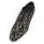 Christian Louboutin Greggy Chick Oxfords Velvet Royal Embroidery Black