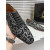 Christian Louboutin Greggy Chick Oxfords Velvet Royal Embroidery Silver