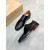 Christian Louboutin Gregossic Flat Oxford Spikes Calfskin Black