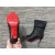 Christian Louboutin Guerilla Spikes Open Toe Ankle Boots 100mm Calf Leather Black