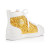 Christian Louboutin High-top No Limit Flat Latte/gold Calf Sneaker