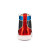 Christian Louboutin High Top Lou Spikes Orlato Version Multi Fabric