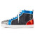 Christian Louboutin High Top Lou Spikes Orlato Version Multi Fabric