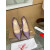 Christian Louboutin Hot Chick 100 Pumps Strass Embellished Leather Purple
